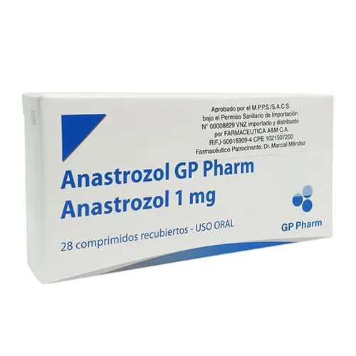 Anastrozol GP Pharm 1mg 28 Comprimidos