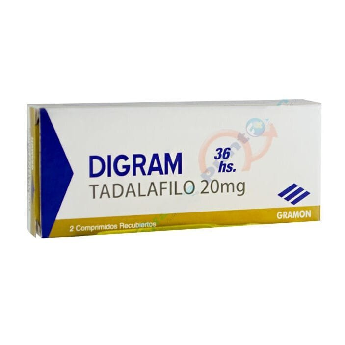Digram Tadalafilo 20mg 36horas 20 Comprimidos
