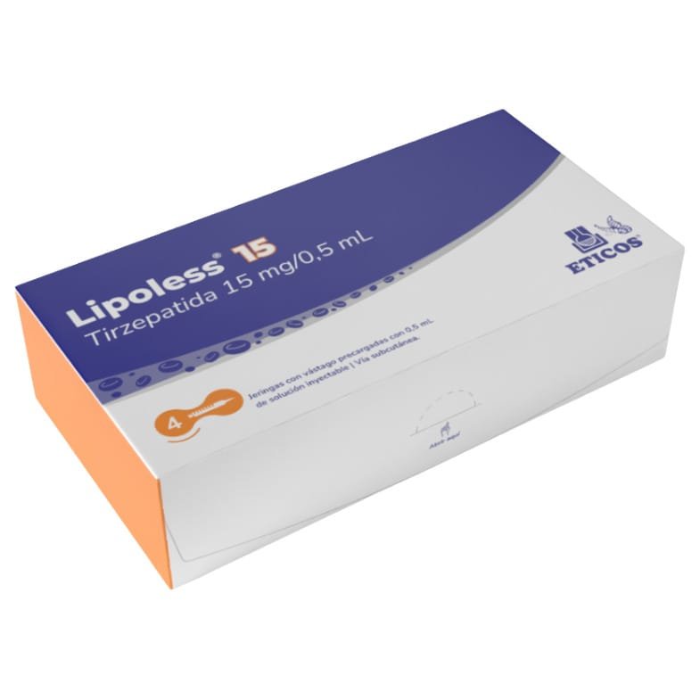 Lipoless Tirzepatida 15mg 0,5ml 4 seringas